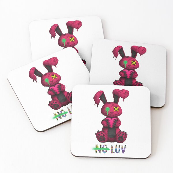 Item preview, No Luv Broken Bunny - Red Yellow Green designed and sold by Artsy Sharky.