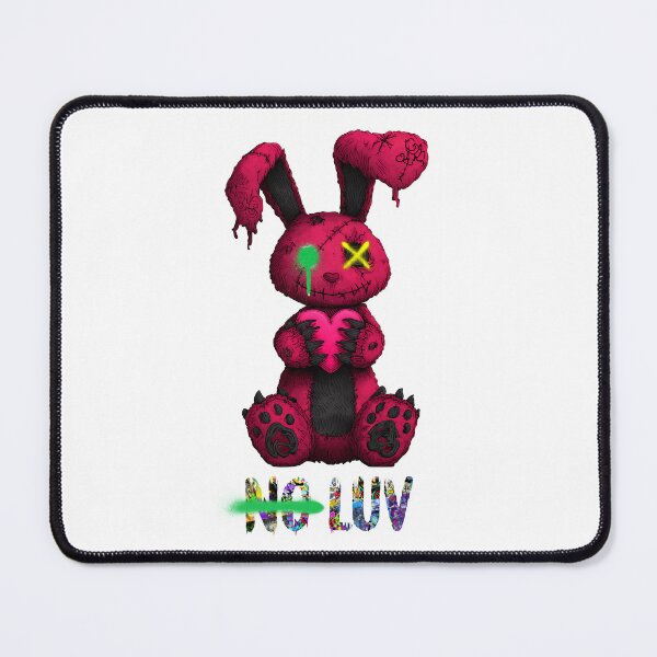 Item preview, No Luv Broken Bunny - Red Yellow Green designed and sold by Artsy Sharky.