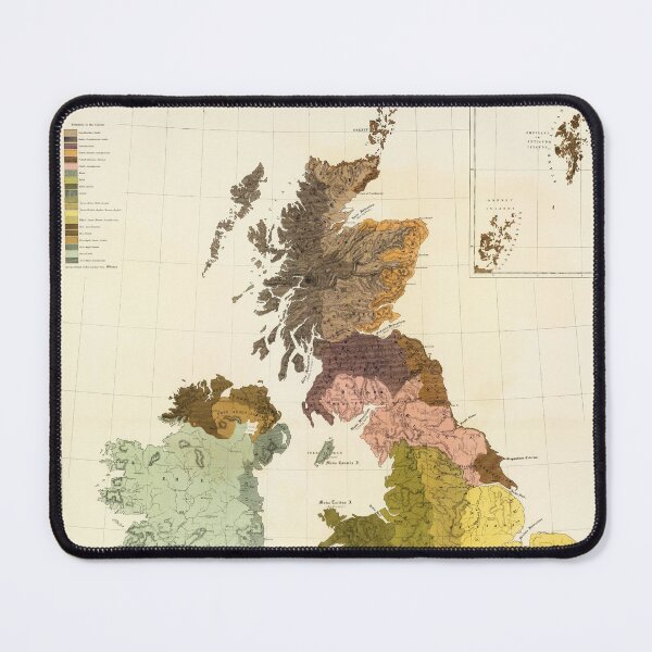 Item preview, Ethnographic Map of Great Britain and Ireland 1856 designed and sold by colourfind.