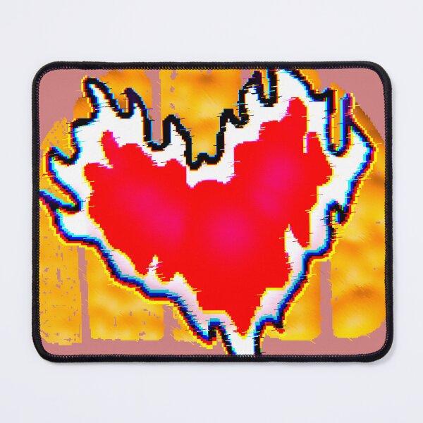 Item preview, Design of a red heart in flames, intense style, passion, attitude designed and sold by AstronautMerch.