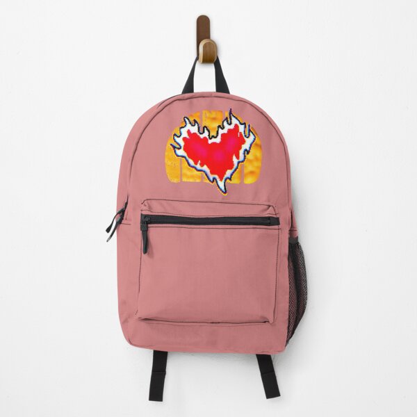 Item preview, Design of a red heart in flames, intense style, passion, attitude designed and sold by AstronautMerch.