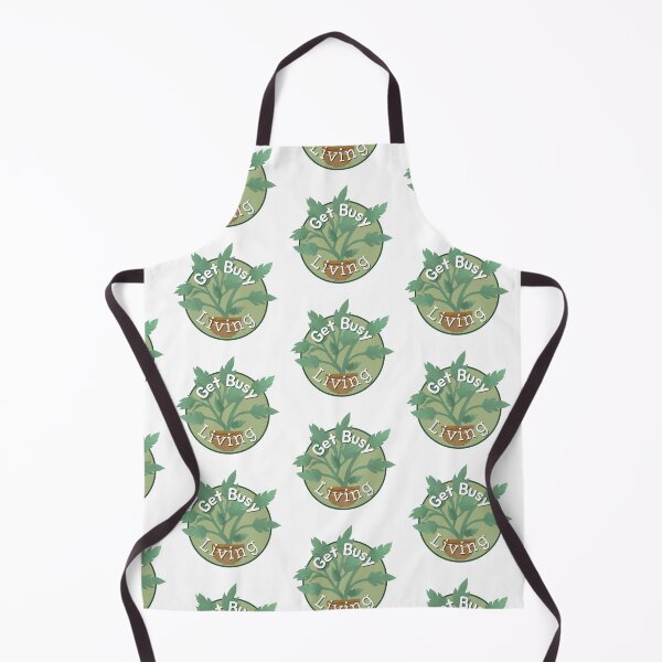 Item preview, Get Busy Living Plants Stickers Prints Wall Art Busy Magnet Home Coffee Cup Decoration TShirt Stationary Green Plants Text Life Notebook Magnet Hat Kitchen Work School Office Redbubble Shop designed and sold by Saritas Boutique Shop.