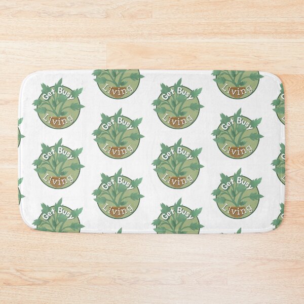 Item preview, Get Busy Living Plants Stickers Prints Wall Art Busy Magnet Home Coffee Cup Decoration TShirt Stationary Green Plants Text Life Notebook Magnet Hat Kitchen Work School Office Redbubble Shop designed and sold by Saritas Boutique Shop.