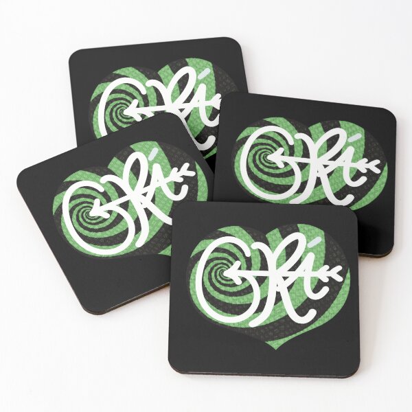 Item preview, Grá = Love (Green) designed and sold by RockabunnyShop.