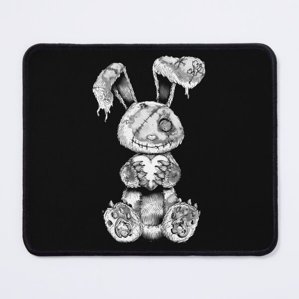 Item preview, Broken Bunny - Black White designed and sold by Artsy Sharky.