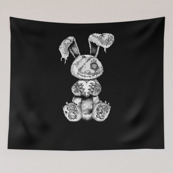 Item preview, Broken Bunny - Black White designed and sold by Artsy Sharky.