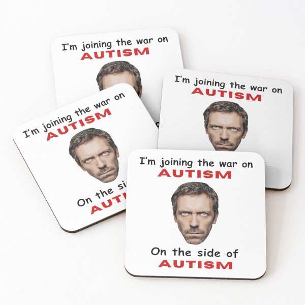 Item preview, I'm Joining The War On Autism On the Side Of Autism Funny Meme House Goofy designed and sold by goodiefoodie.