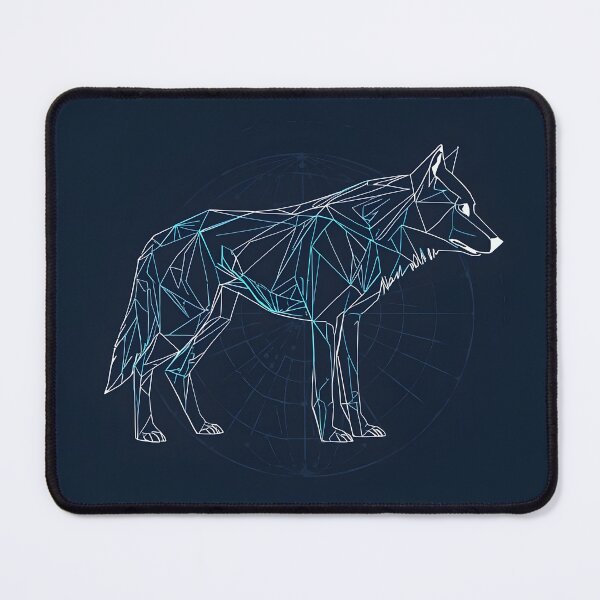Item preview, Electric Blueprint Wolf – Neon Tech Anatomy designed and sold by ThePixelArchive.