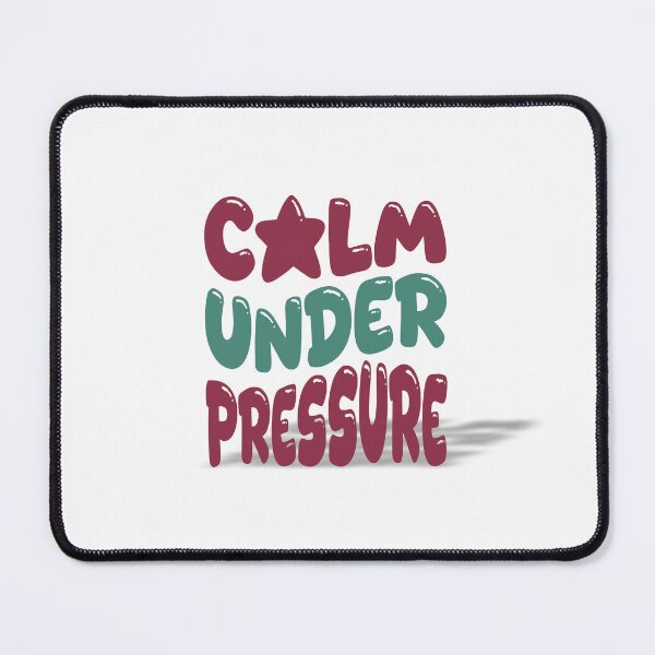 Item preview, Calm Under Pressure – Bold Bubble Typography for Unbreakable Minds designed and sold by ArtGMerch.