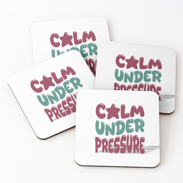 Item preview, Calm Under Pressure – Bold Bubble Typography for Unbreakable Minds designed and sold by ArtGMerch.