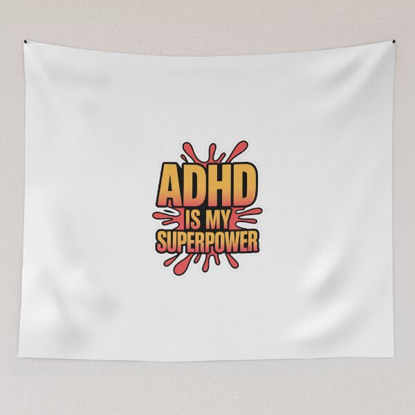 Item preview, ADHD Is My Superpower – Funny Child Development Design, ADHD Gift designed and sold by SEBANOX.