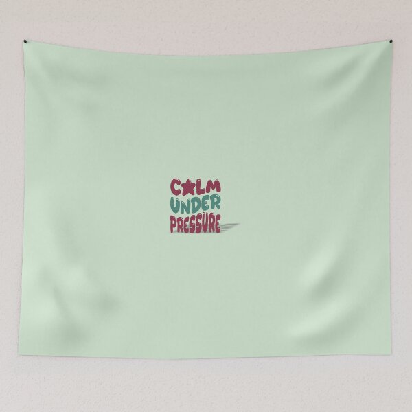 Item preview, Calm Under Pressure – Bold Bubble Typography for Unbreakable Minds designed and sold by ArtGMerch.