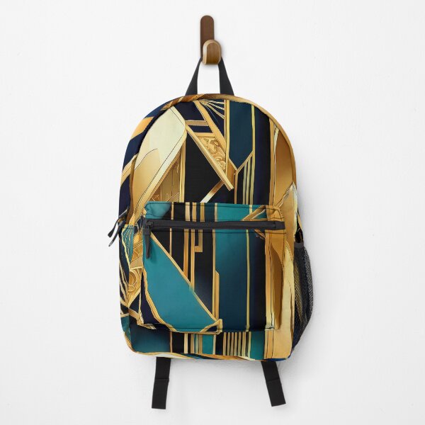Item preview, Luxury Art Deco Geometric In Blue And Golden designed and sold by DEC02.