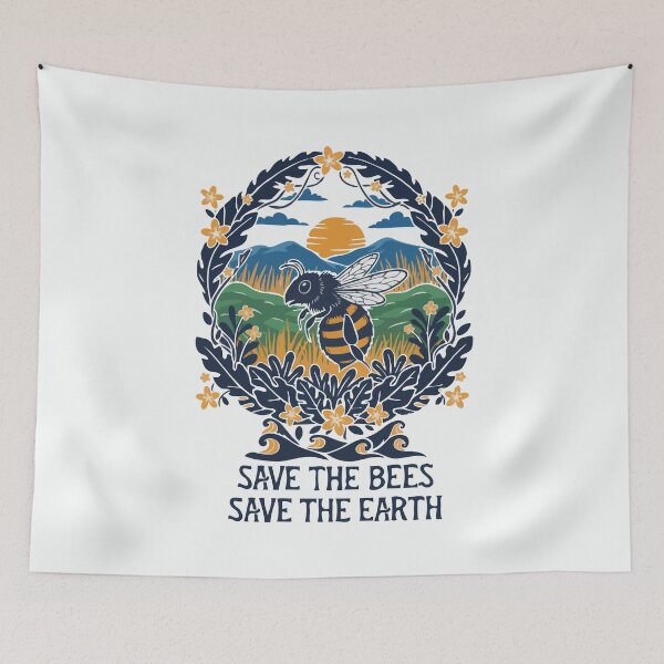 Item preview, Save The Bees Save The Earth designed and sold by Gkinoki.