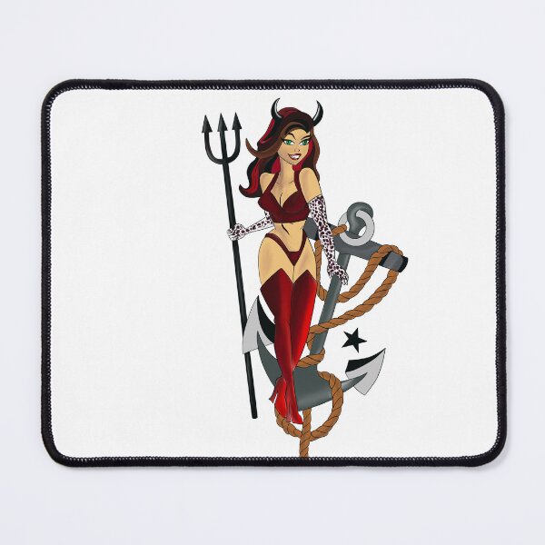 Item preview, Devil girl with sailor anchor designed and sold by SRuddick-Darr.