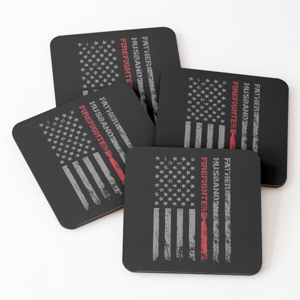 Item preview, Father Husband Firefighter Distressed American Flag designed and sold by FireGraphics and Photoshop.