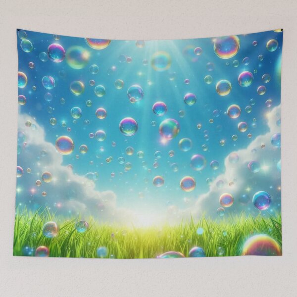 Item preview, Bubbles Floating Down From the Sky designed and sold by TinCatOutPost.