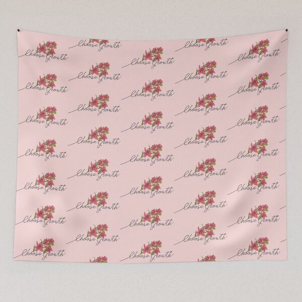 Item preview, Choose Growth – Soft Floral Motivation for Dreamers & Go-Getters designed and sold by ArtGMerch.