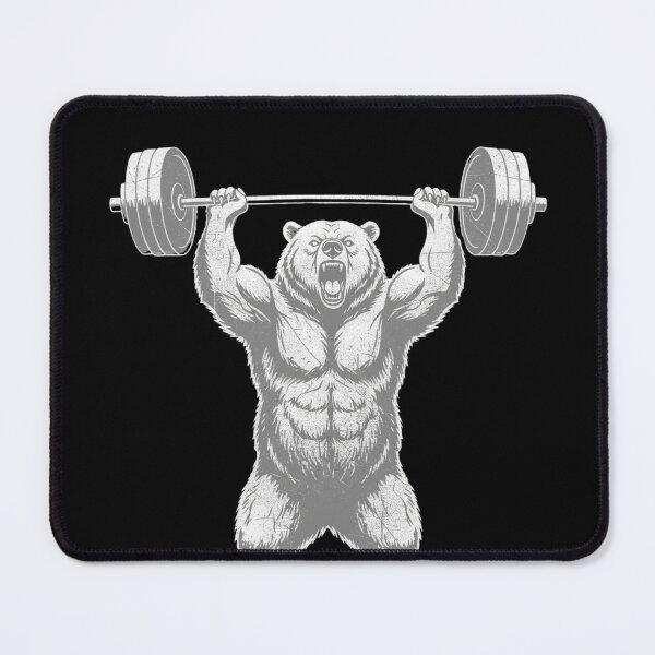 Item preview, Grizzly Bear Weightlifting Strongman Gym Fitness designed and sold by salmzouriart.