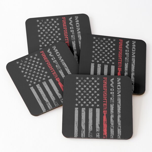 Item preview, Firefighter Mom Wife Distressed American Flag designed and sold by FireGraphics and Photoshop.
