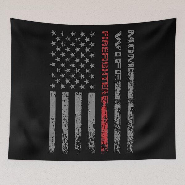 Item preview, Firefighter Mom Wife Distressed American Flag designed and sold by FireGraphics and Photoshop.