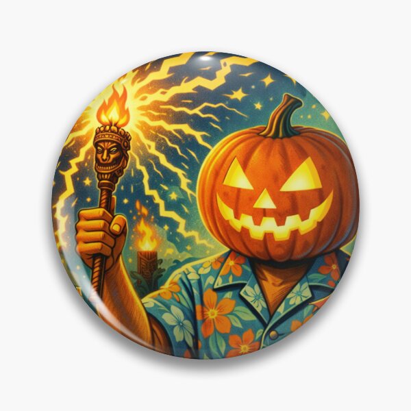 Item preview, Headless Horseman Power Surge - Tiki Pop Illustration designed and sold by TheHorsemanRidesAgain.