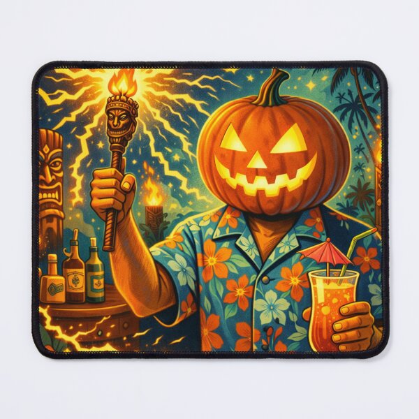 Item preview, Headless Horseman Power Surge - Tiki Pop Illustration designed and sold by TheHorsemanRidesAgain.