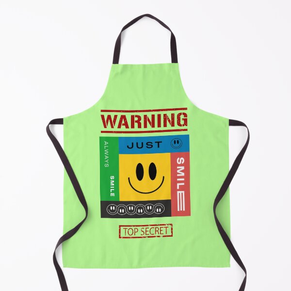Item preview, Warning Just Smile – Always Smile Graphic | Playful Smile Face Design designed and sold by Innovate Light Art.