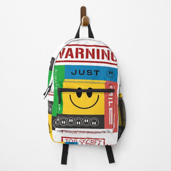 Item preview, Warning Just Smile – Always Smile Graphic | Playful Smile Face Design designed and sold by Innovate Light Art.