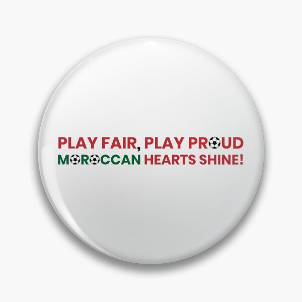 Item preview, Play Fair Play Proud – Moroccan Pride Sportsmanship Quote Design designed and sold by MONTRIS.