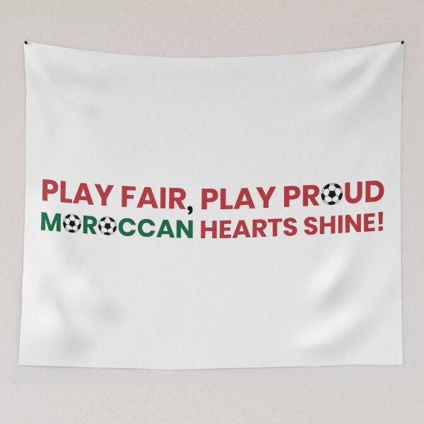 Item preview, Play Fair Play Proud – Moroccan Pride Sportsmanship Quote Design designed and sold by MONTRIS.