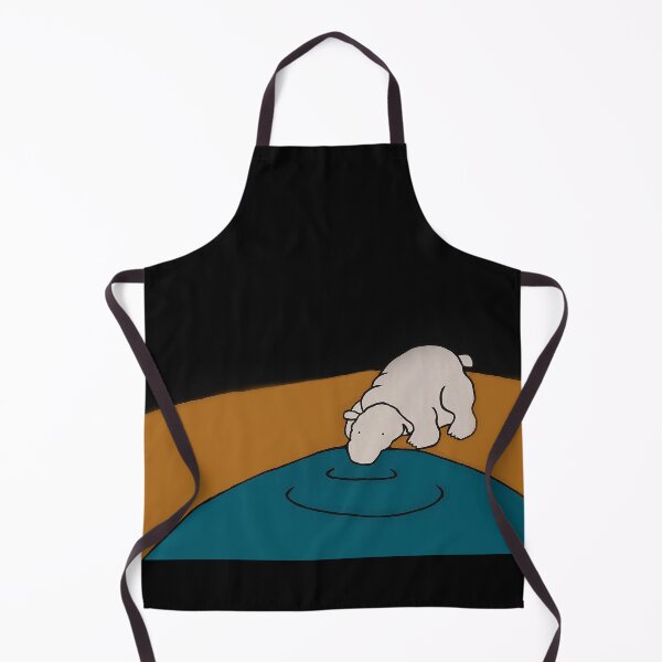 Item preview, Baby Albino Hippo Drinking From The Celestial Pond designed and sold by guyporter.