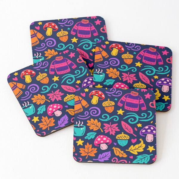 Item preview, Neon Autumn Cozy Doodles designed and sold by SassyArtistry.