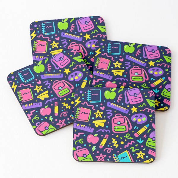 Item preview, Neon School Supplies Doodles designed and sold by SassyArtistry.