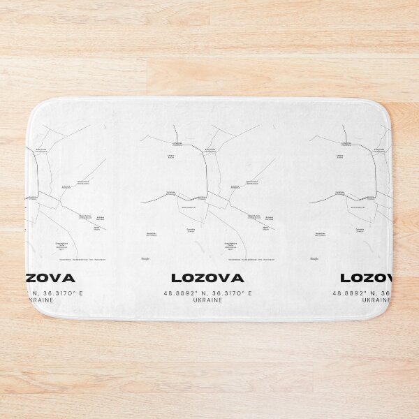 Item preview, Lozova Ukraine Map Print | Coordinates Minimalist City Wall Art designed and sold by RM-Journey.