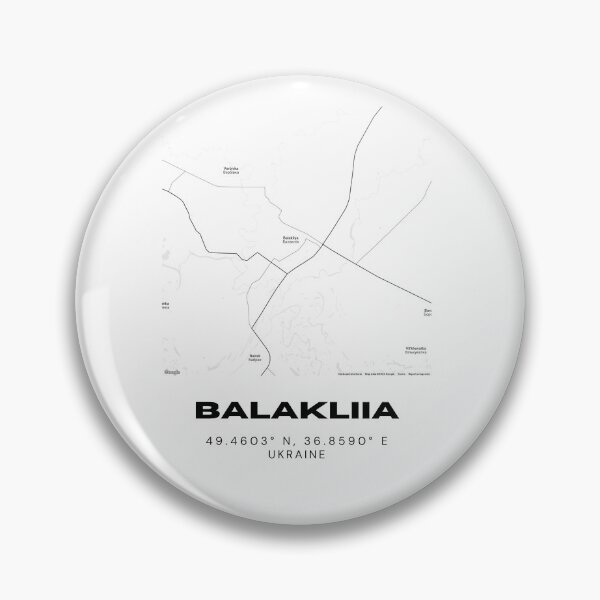 Item preview, Balakliia Ukraine Map Print | Coordinates Minimalist City Wall Art designed and sold by RM-Journey.