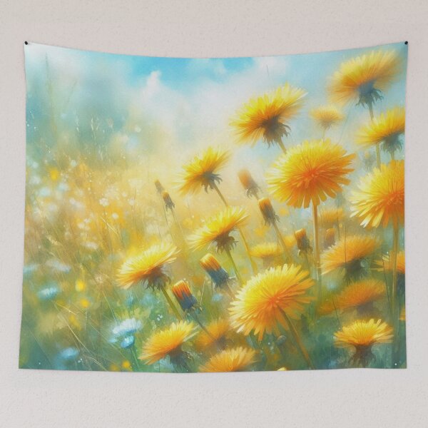 Item preview, Sunny Dandelion Meadow designed and sold by TinCatOutPost.