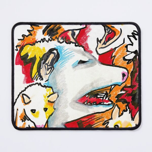 Item preview, Colorful Opossum Crazy Artwork designed and sold by robbsdesign.