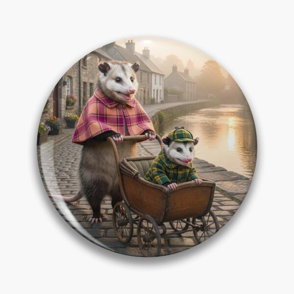 Item preview, Mother Possum and Junior Out for a Spin designed and sold by Tridentulus.