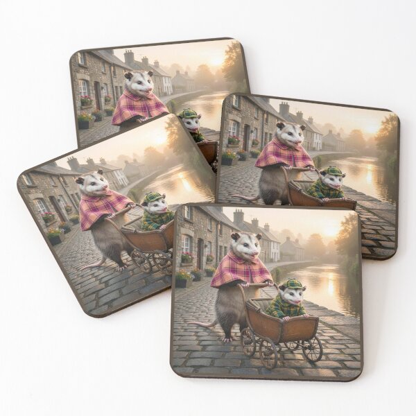 Item preview, Mother Possum and Junior Out for a Spin designed and sold by Tridentulus.