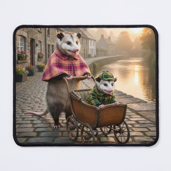 Item preview, Mother Possum and Junior Out for a Spin designed and sold by Tridentulus.