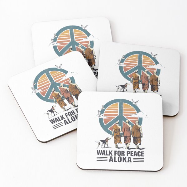 Item preview, Walk for Peace ALOKA Dog Buddhist Monks Retro Vintage designed and sold by dianadouri.