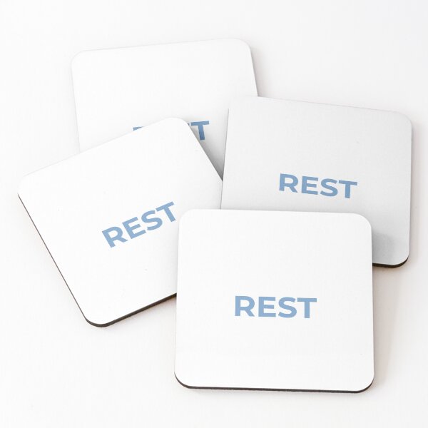 Item preview, REST — Minimalist Calm Typography Design | Self-Care Aesthetic | Mindfulness & Wellness Gift designed and sold by InnerFaith.