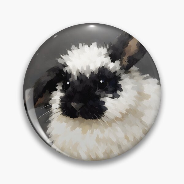 Item preview, Black-and-White Lionhead Rabbit  designed and sold by Masha_D.
