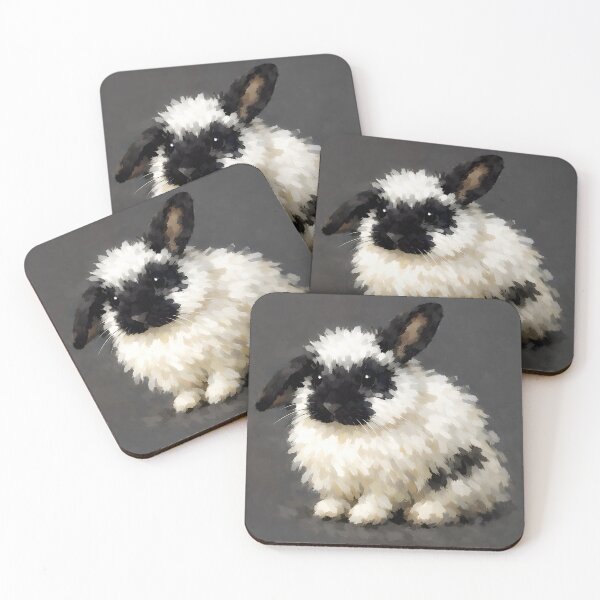 Item preview, Black-and-White Lionhead Rabbit  designed and sold by Masha_D.