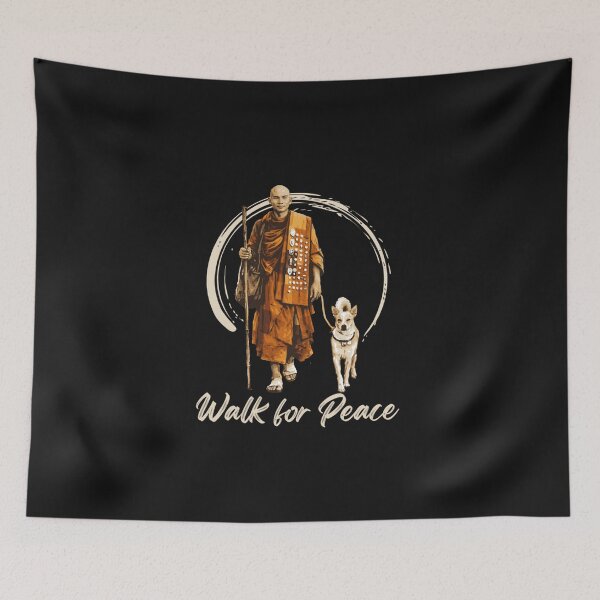 Item preview, Peace Walking Monks and Aloka Dog Walk for Peace Long Sleeve designed and sold by dianadouri.