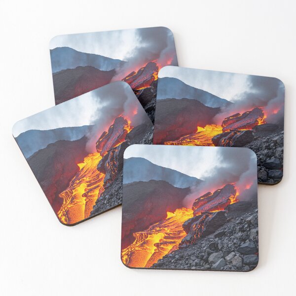 Item preview, Volcano Magma River Sticker designed and sold by SassyArtistry.