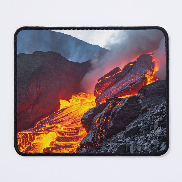 Item preview, Volcano Magma River Sticker designed and sold by SassyArtistry.