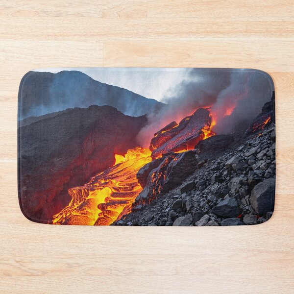 Item preview, Volcano Magma River Sticker designed and sold by SassyArtistry.