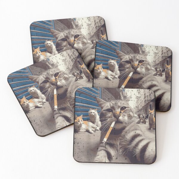 Item preview, Cat Smoking Meme Cats  designed and sold by BASKF.